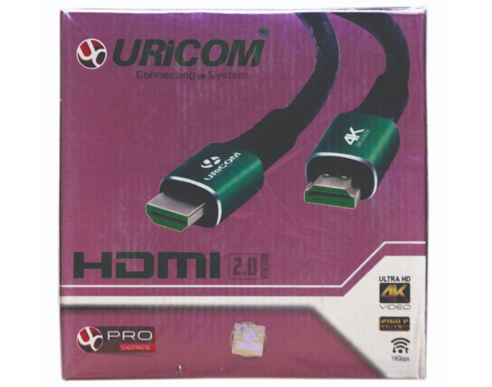 URICOM HDMI TO HDMI (MALE TO MALE) 3M CABLE (PRO)